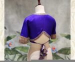 Hand Embroidered Purple Silk Blouse: Zardosi Maggam Work,purple saree blouse,handwork blouses, mix and match blouses,plus size blouses usa