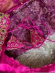 pure silk hand embroidery blouse/pink heavy maggam blouse/hot pink zardosi blouse/wedding hand embroidered blouse/bridal ready made blouse