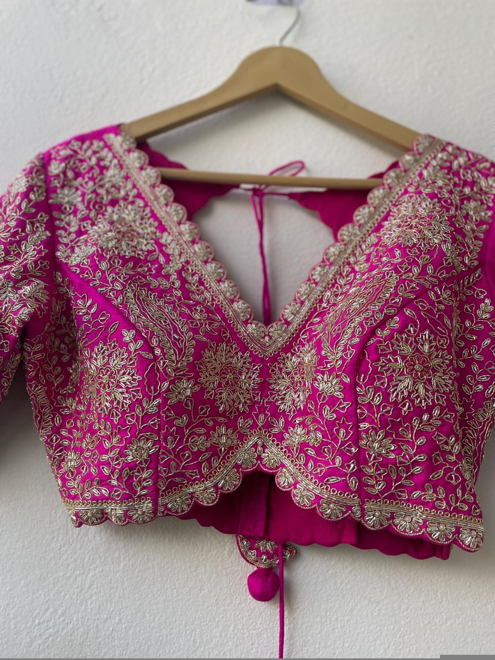 pure silk hand embroidery bridal blouse/pink maggam blouse/bridal zardosi blouse/wedding hand embroidered blouse/pinheavy embroidery blouse
