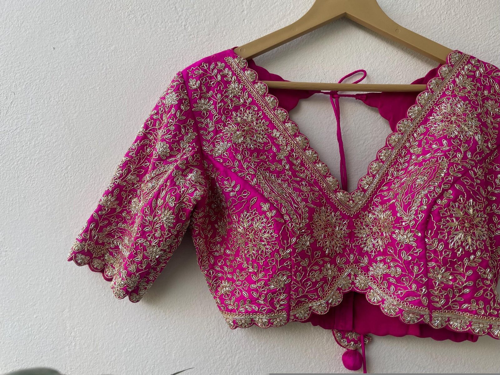pure silk hand embroidery bridal blouse/pink maggam blouse/bridal zardosi blouse/wedding hand embroidered blouse/pinheavy embroidery blouse