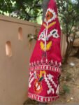 pure silk hand embroidery blouse/ikkat saree maggam blouse/raw silk zardosi blouse/multi colohand embroidered blouse/red Patola saree blouse