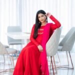 Hand embroidered Anarkali with dupatta/straight kurta suit set/red kurta with dupatta USA/Indian dresses/red kurta set with pant dupatta usa