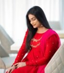 Hand embroidered Anarkali with dupatta/straight kurta suit set/red kurta with dupatta USA/Indian dresses/red kurta set with pant dupatta usa