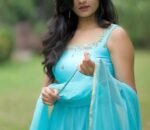 Anarkali suit usa/hand embroidery anarkali kurta/blue anarkali dress/blue sleeveless dress anarkali/Indian dresses/turquoise blue anarkali