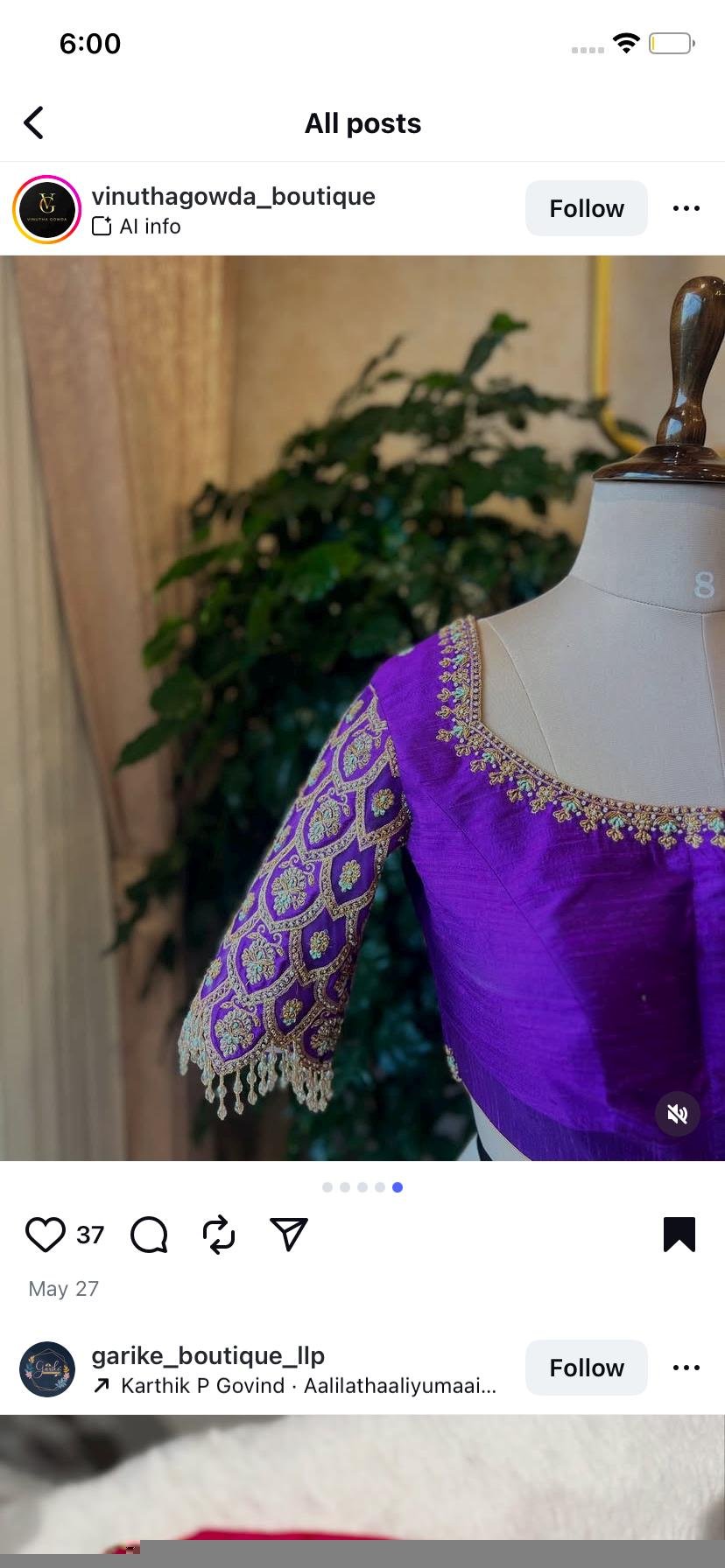 pure silk hand embroidery blouse/modern saree maggam blouse/purple zardosi blouse/wedding hand embroidered blouse/bridal ready made blouse