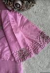 pure silk hand embroidery blouse/light pink maggam  blouse/pink hand embroidered blouse/pink ready made blouse zardosi/pink lavender blouse
