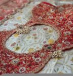 pure silk hand embroidery bridal blouse/ maggam blouse/red bridal zardosi blouse/red hand embroidered blouse/heavy embroidery wedding blouse
