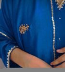 Hand Embroidered Anarkali Dress: Royal blue Indian Suit with Dupatta, blue Indian kurta,indian kurta set , blue anarkali kurta,kurta dupatta