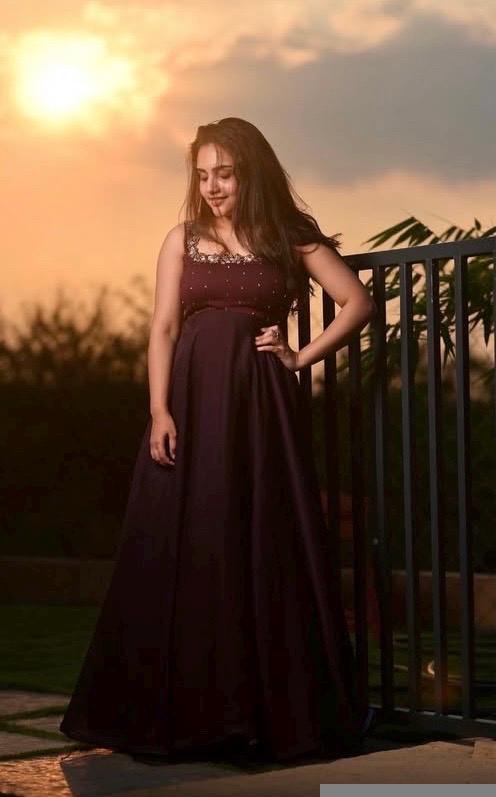 Hand Embroidered Plum Georgette Anarkali Dress: Sleeveless Indian Suit Set, brown anarkali ,sleeveless anarkali kurta,kurta set,Indian dress