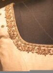 pure silk hand embroidery blouse/cream saree maggam blouse/raw silk zardosi blouse/hand embroidered blouse/cream ready made blouse zardosi