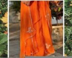 Orange Anarkali suit usa/anarkali kurta full sleeve/orange full sleeve anarkali/soft Kota anarkali dress/Indian dresses/orange anarkali dupa