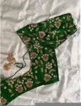 pure silk heavy hand embroidery blouse /bridal green maggam blouse/green zardosi blouse/hand embroidered blouse/green wedding ready blouse