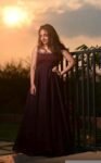 Hand Embroidered Plum Georgette Anarkali Dress: Sleeveless Indian Suit Set, brown anarkali ,sleeveless anarkali kurta,kurta set,Indian dress