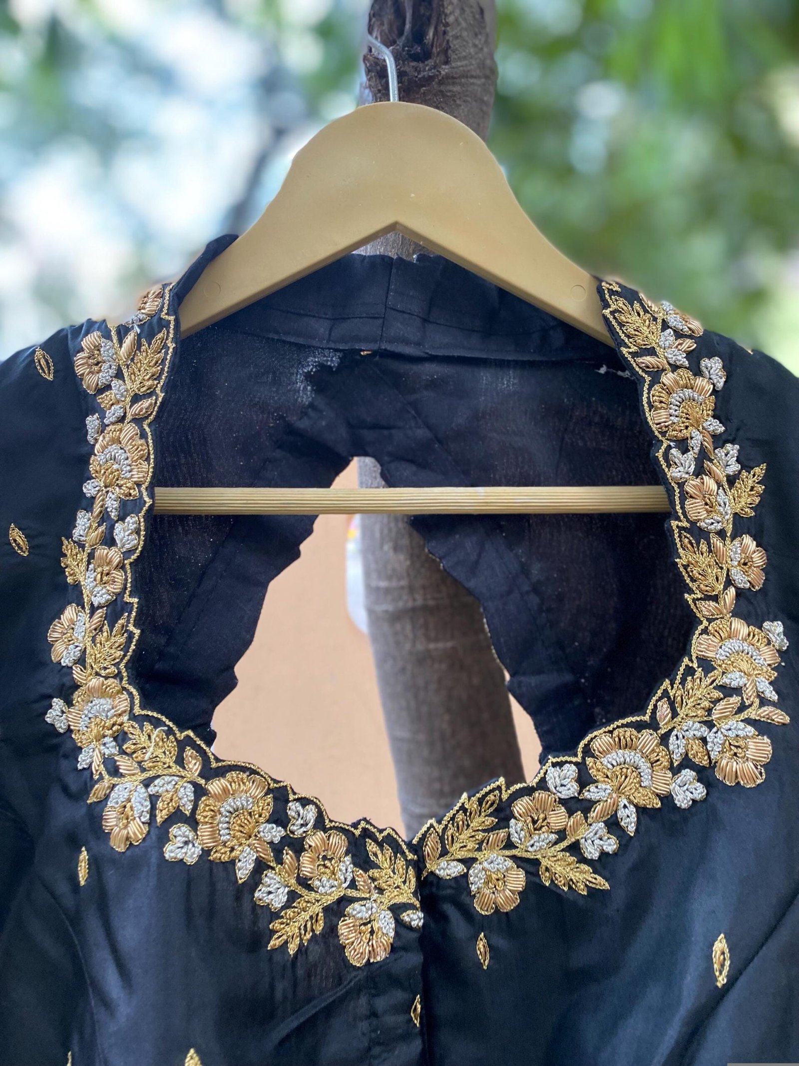 pure silk hand embroidery blouse/ saree maggam blouse/black zardosi blouse /hand embroidered moderblouse/black ready made blouse zardosi usa