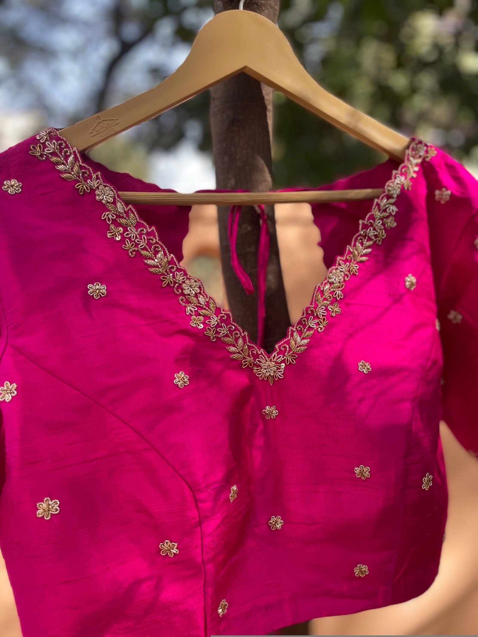 pure silk hand embroidery blouse/pink maggam blouse/silk zardosi blouse/hand embroidered blouse/ready made blouse zardosi/handwork blouse