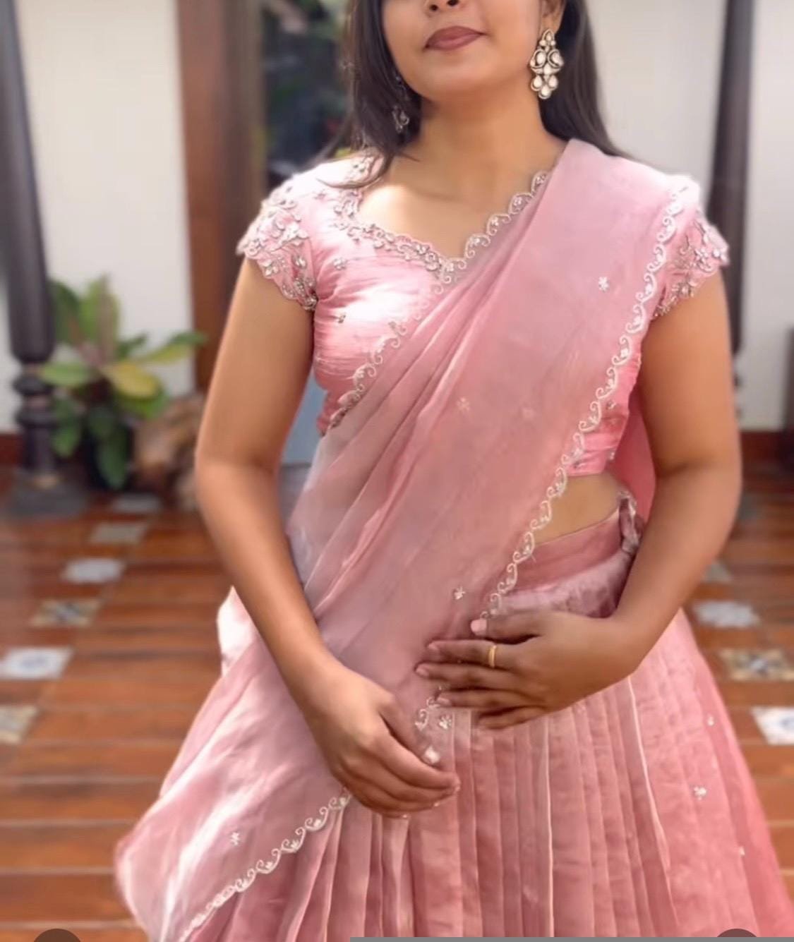 Women’s lehenga set/pink croptop lehenga/Indian crop top skirt USA/hand embroidered lehenga set dupatta/pink lehenga skirt/pink lehenga set