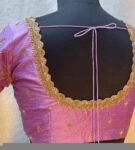 Lavender hand embroidery blouse/saree maggam work blouse/hand embroidery saree blouse/hand embroidered blouse/lavender ready made blouse usa