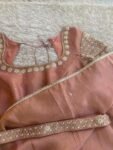 Yellow tissue silk saree with Embroidered blouse|tissue saree with readymade blouse/cocktailsarees USA/yellow shimmer silk saree/haldi saree