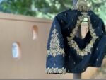 pure silk hand embroidery blouse/ saree maggam blouse/black zardosi blouse /hand embroidered moderblouse/black ready made blouse zardosi usa