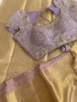 Pure handloom kanjeevaram silk saree with blouse |traditional saree with readymade blouse| sarees USA/bridal kanjeevaram saree/wedding saree