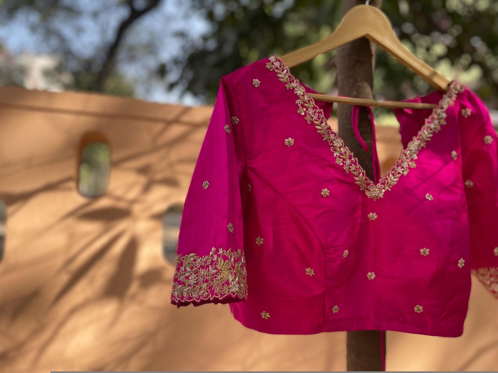 pure silk hand embroidery blouse/pink maggam blouse/silk zardosi blouse/hand embroidered blouse/ready made blouse zardosi/handwork blouse