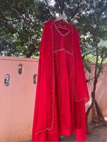 Red Anarkali suit usa/anarkali red kurta full sleeve/red full sleeve anarkali/red dress anarkali/Indian dresses/red anarkali suit set dupatt