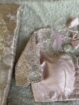 Pure silk hand embroidery blouse/saree maggam light pink blouse/wedding saree blouse/hand embroidered blouse/onion pink ready made blouse us