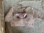 Pure silk hand embroidery blouse/saree maggam light pink blouse/wedding saree blouse/hand embroidered blouse/onion pink ready made blouse us