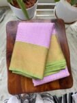 Traditional border silk saree with stitched blouse|traditional saree with readymade blouse/silk sarees USA/semi silk saree us/lavender saree