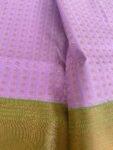 Traditional border silk saree with stitched blouse|traditional saree with readymade blouse/silk sarees USA/semi silk saree us/lavender saree