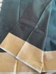 Traditional border silk saree with stitched blouse|traditional saree with readymade blouse/silk sarees USA/semi silk saree/bottle gree saree