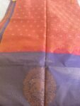 Traditional border silk saree with stitched blouse|traditional saree with readymade blouse/silk sarees USA/semi silk saree us/lavender saree