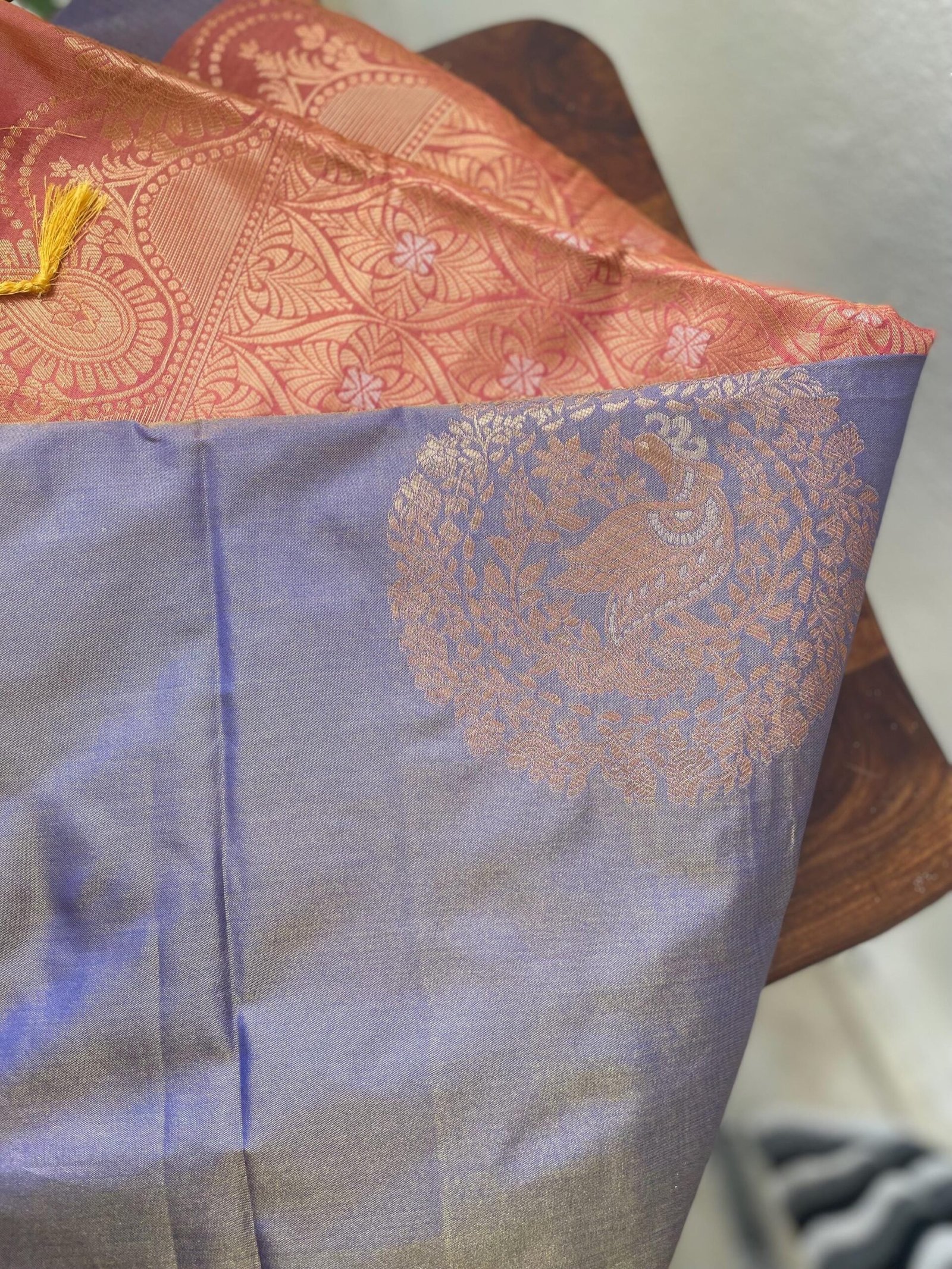 Traditional border silk saree with stitched blouse|traditional saree with readymade blouse/silk sarees USA/semi silk saree us/lavender saree