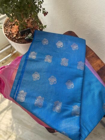 Traditional border silk saree with stitched blouse|traditional saree with readymade blouse/silk sarees semi silk saree us/lavender saree