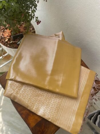 Traditional border silk saree with stitched blouse|traditional saree with readymade blouse/silk sarees USA/semi silk saree/golden silk saree
