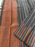 Traditional border silk saree with stitched blouse|traditional saree with readymade blouse/silk sarees USA/semi silk saree/black silk saree