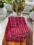 Traditional border silk saree with stitched blouse|traditional saree with readymade blouse/silk sarees USA/semi silk saree/maroon silk saree