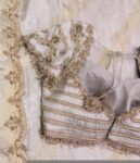 Hand Embroidered Silver Silk Blouse: Zardosi Maggam Wedding Crop Top,silver mix and match blouse,hand embroidered blouse,plus size blouse