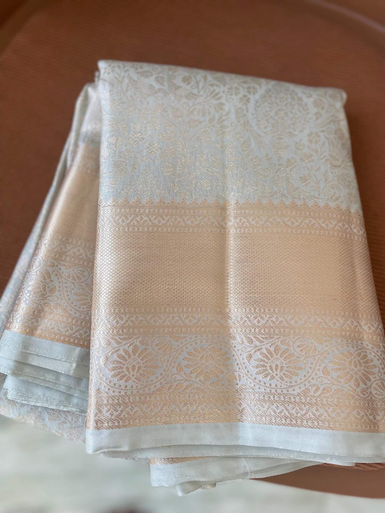 Traditional border silk saree with stitched blouse|traditional saree with readymade blouse/silk sarees USA/semi silk saree/blue silk saree