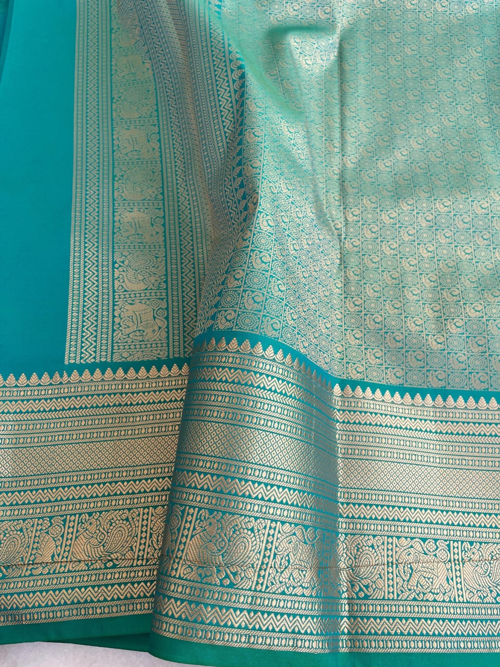 Traditional border silk saree with stitched blouse|traditional saree with readymade blouse/silk sarees USA/semi silk saree/blue silk saree