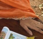 Orange Floral Organza Silk Saree: Embroidered Blouse,orange tissue silk saree,hand work saree blouse,tissur scallop saree,hand embroidery