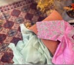 Hand Embroidered Silk Blouse: Light Pink Zardosi Maggam Work,tissue pink blouse,blush pink blouse,light pink maggam saree blouse,plus size