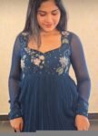 Blue Anarkali suit usa/anarkali kurta full sleeve/ blue full sleeve anarkali/full sleeve dress anarkali/Indian dresses/blue Indian anarkali