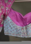 pure silk hand embroidery bridal blouse/maggam blouse/pink bridal work blouse/pink hand embroidered blouse/heavy embroidery wedding blouse