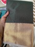 Traditional border silk saree with stitched blouse|traditional saree with readymade blouse/silk sarees USA/semi silk saree/bottle gree saree