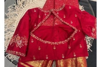 pure silk hand embroidery blouse /saree maggam blouse /red zardosi blouse /maroon red hand embroidered blouse /red ready made blouse zardosi