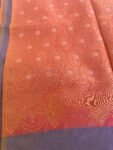 Traditional border silk saree with stitched blouse|traditional saree with readymade blouse/silk sarees USA/semi silk saree us/lavender saree
