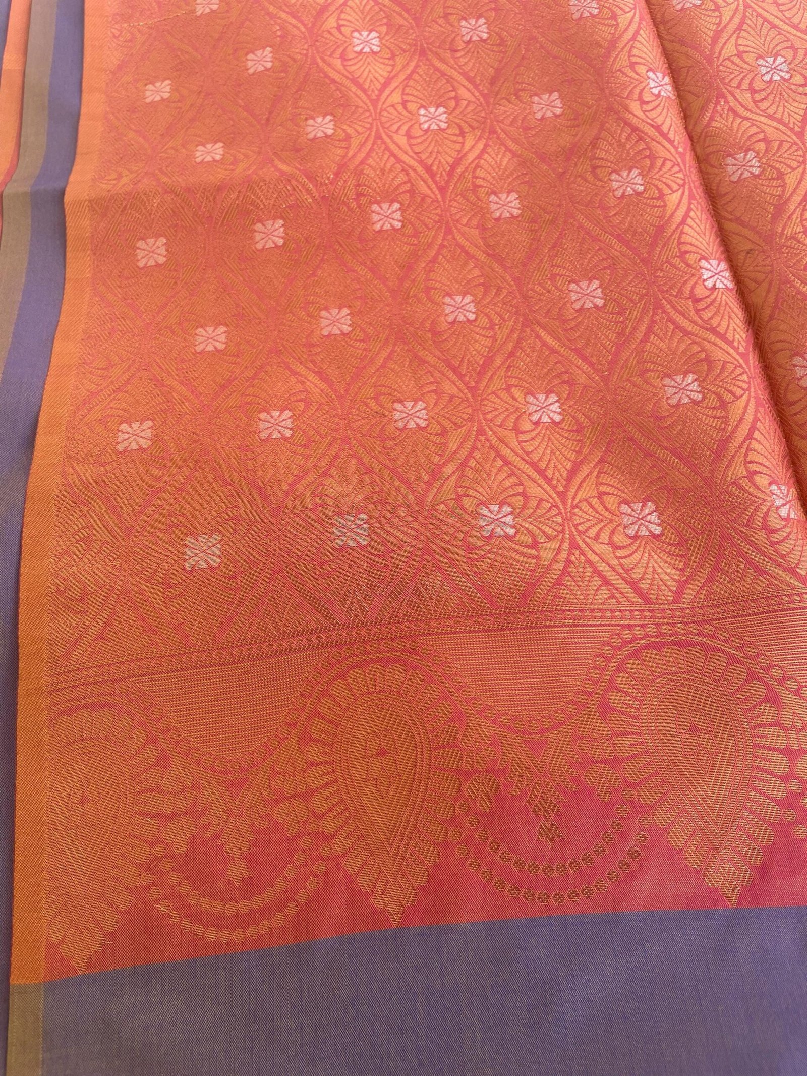 Traditional border silk saree with stitched blouse|traditional saree with readymade blouse/silk sarees USA/semi silk saree us/lavender saree