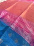 Traditional border silk saree with stitched blouse|traditional saree with readymade blouse/silk sarees USA/semi silk saree us/lavender saree