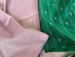 Traditional border silk saree with stitched blouse|traditional saree with readymade blouse/silk sarees USA/pink semi silk saree/green saree